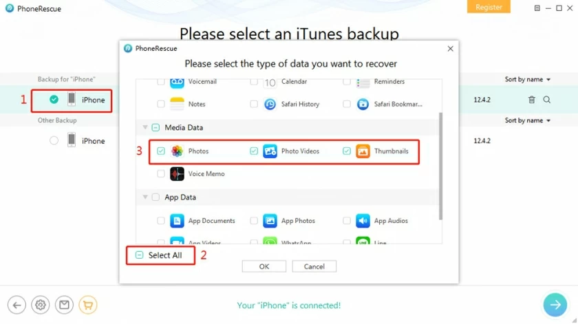 Como obter fotos do iPhone quebrado/bloqueado6