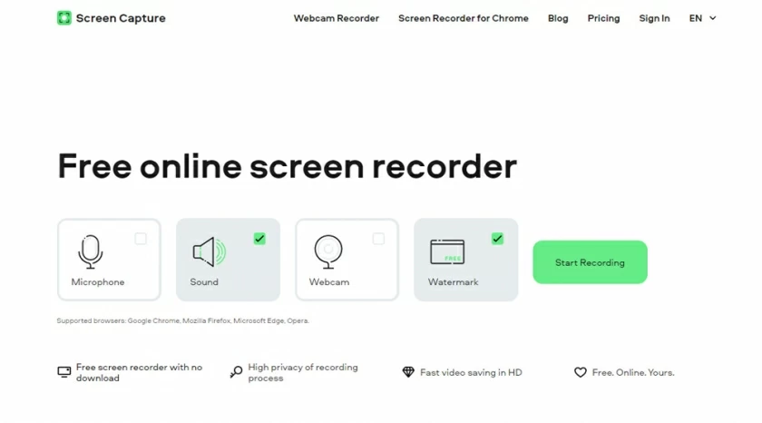 Best free online screen recorder with webcam for Chrome4