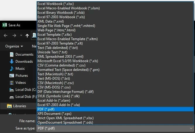 How to Convert Excel to PDF5