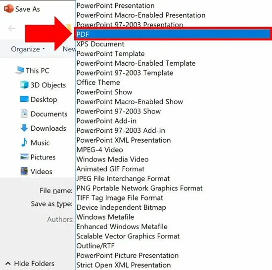 How to Convert PPT to PDF5