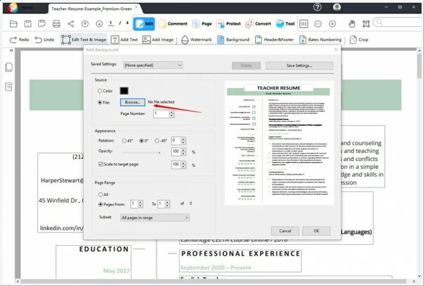 How to Edit Resume PDF3