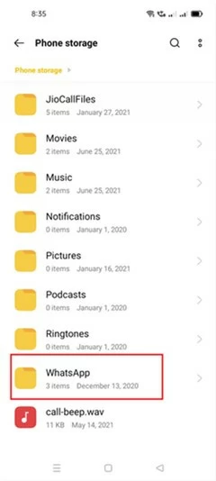 How to recover deleted photos from whatsapp Andriod1