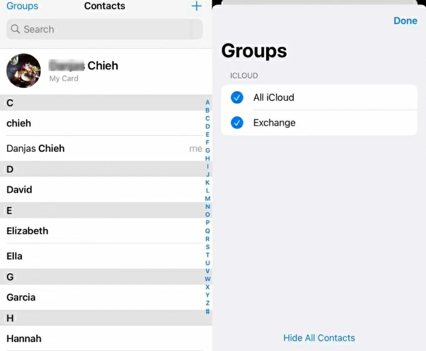 restore contacts iphone10