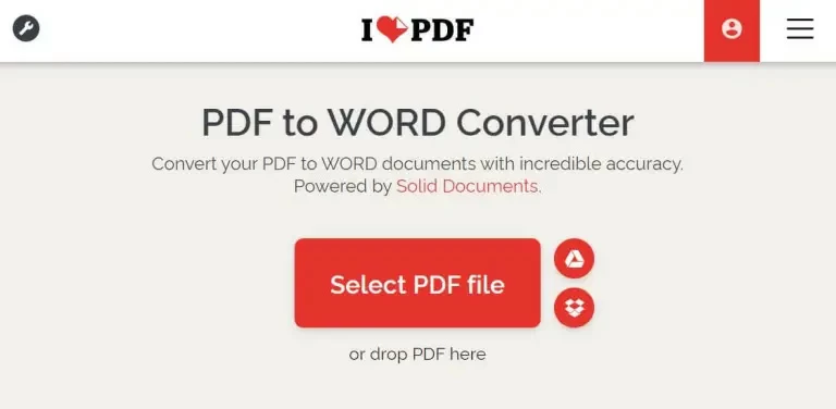Top 5 pdf2word online converter3