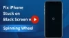 [Fixed] iPhone Stuck on Loading Screen or Black Screen with Spinning Wheel