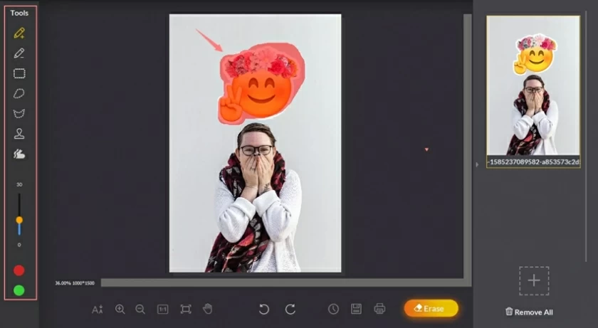 7 Best tools for removing emojis from photos10