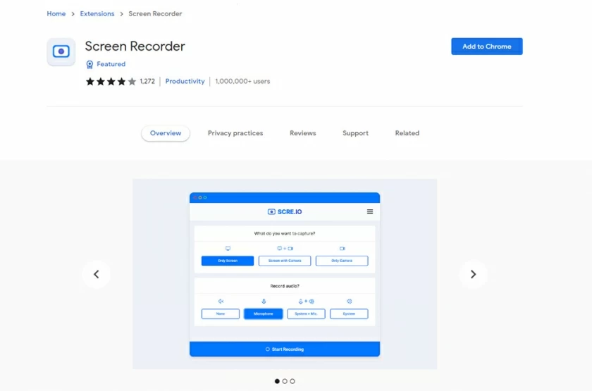 Best Free Chrome Screen Recorder with audio6