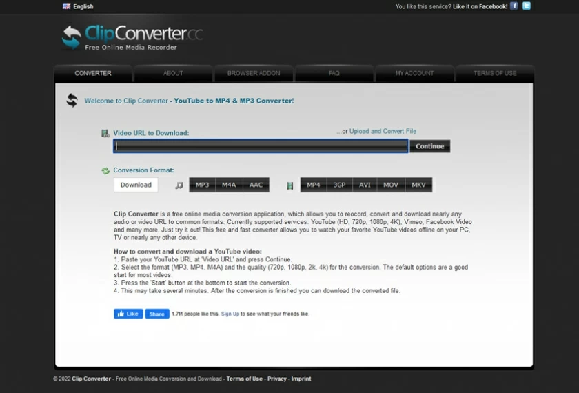 Free YouTube downloader Like y2mate2