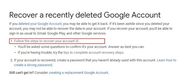  Effective Ways to Restore Deleted Gmail Account