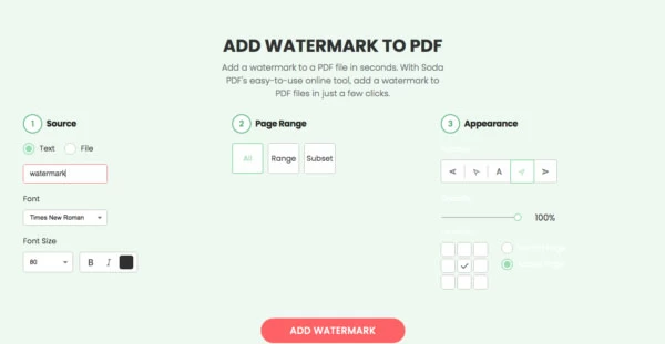 How to Add Watermark to PDF4