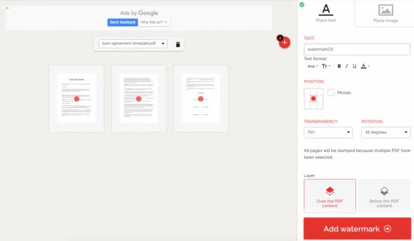 How to Add Watermark to PDF9