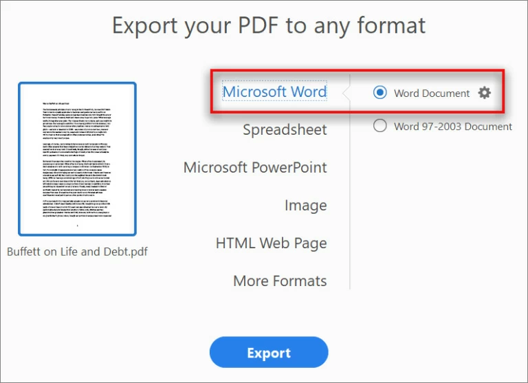 How to Convert PDF to Word with Adobe Acrobat6