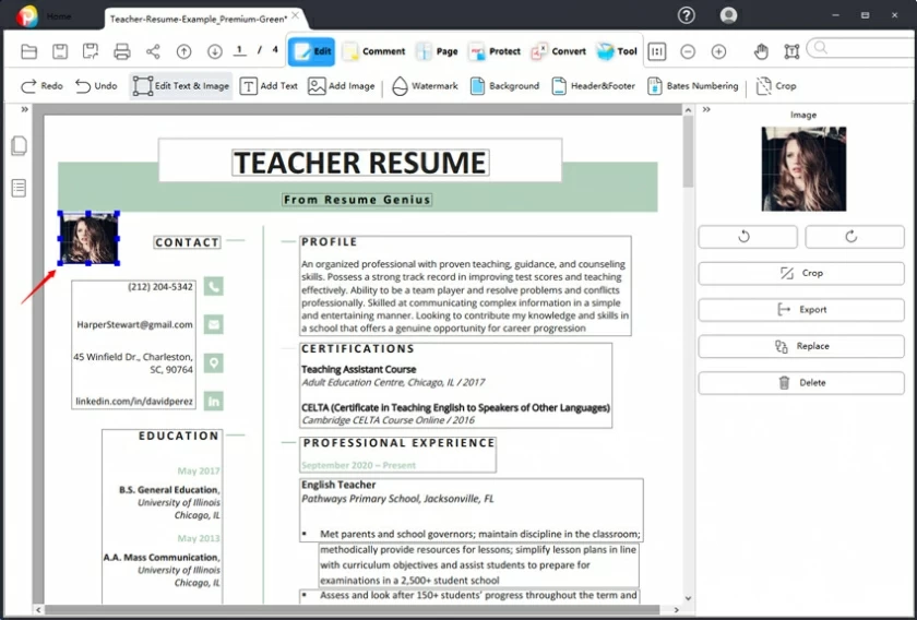 How to Edit Resume PDF2