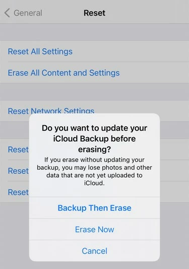 How to factory reset iphone13/12/112