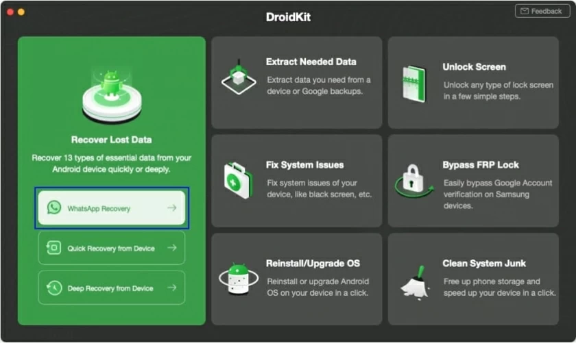 How to recover deleted photos from whatsapp Andriod5