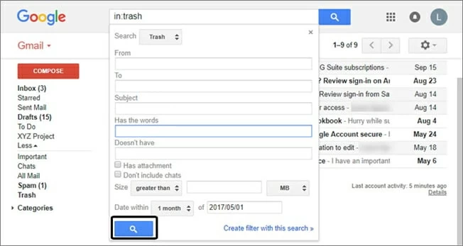 How to Recover Permanently Deleted Emails from Gmail9