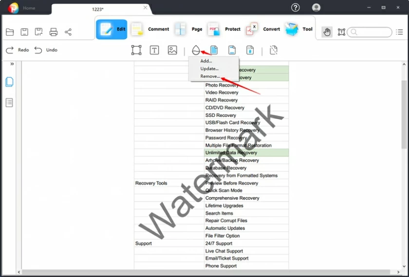 How to Remove Watermark from PDF Online Easily