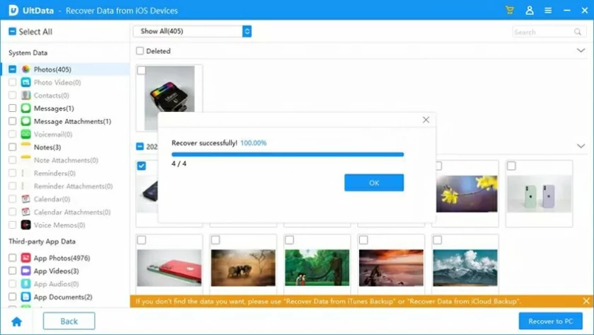 How to recover iOS file data 7