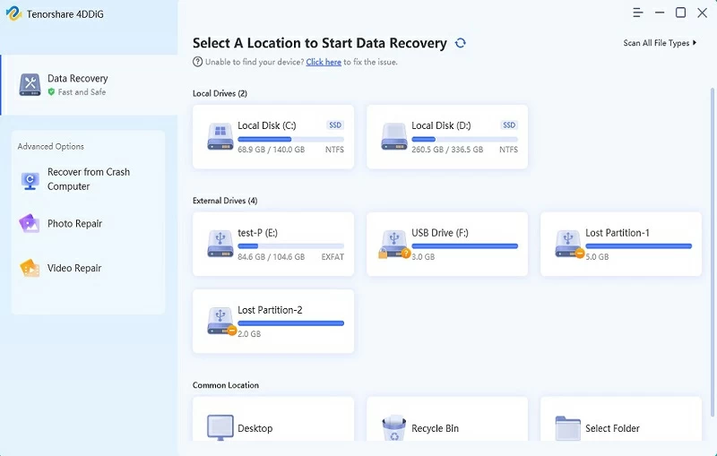 How to use Data Recovery