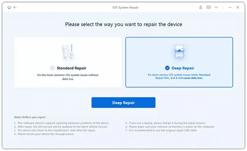 How to use iOS system recovery9