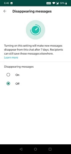 Introduction to WhatsApp Disappearing Messages4