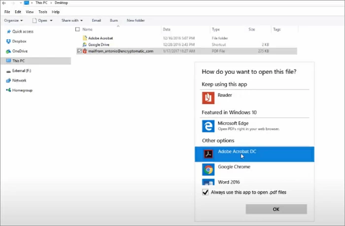 PDF ファイルからパスワードを削除する8