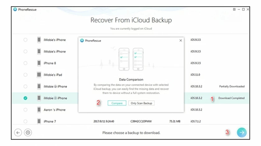 restore photos from icloud4