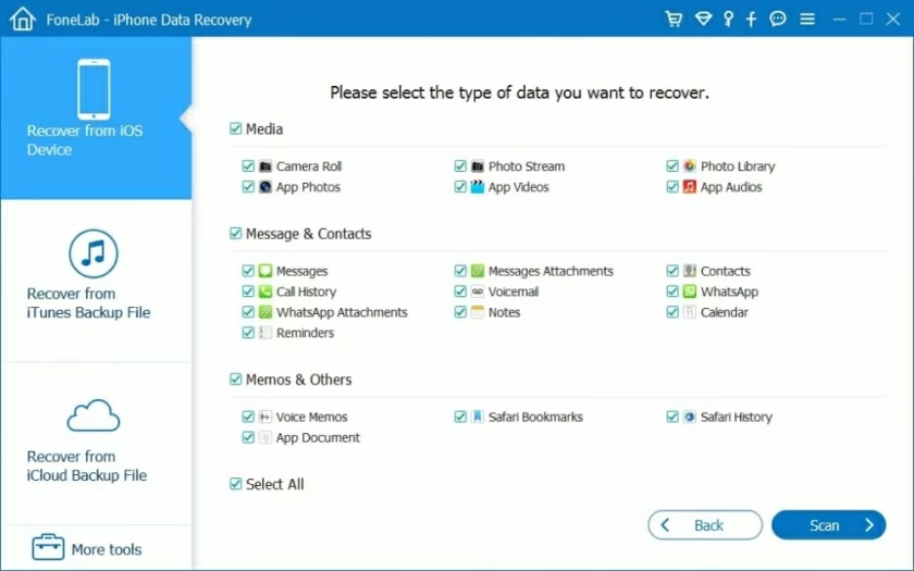 The Professional Way to Recover Deleted iMessages without Backup 2