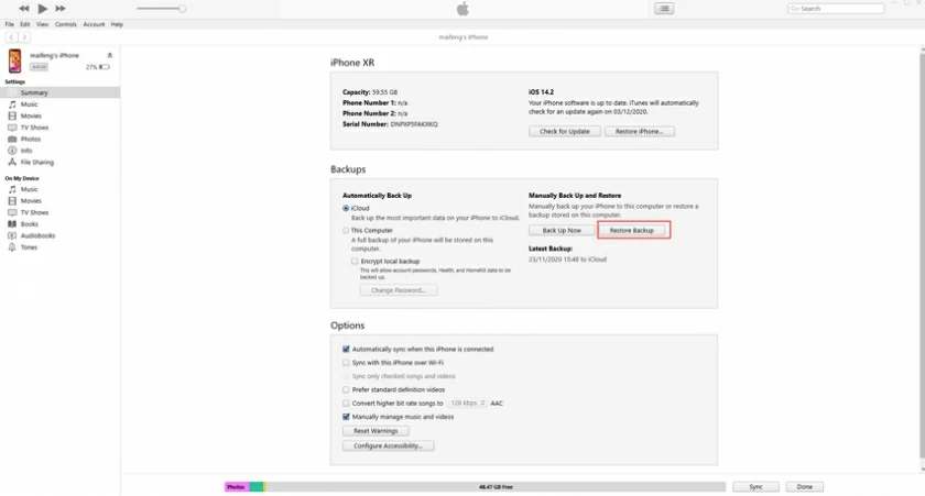 View Deleted Call History on iPhone11