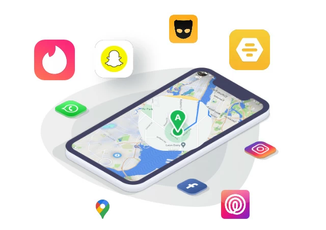 Change location on social and dating Apps