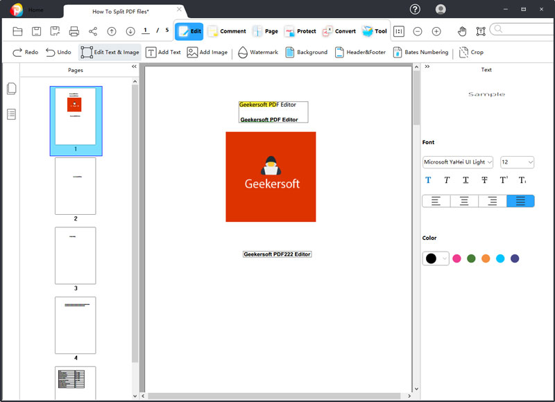 Geekersoft PDF Editor Windows 11 download